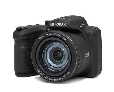 Kodak PIXPRO 20MP Digital Bridge Camera, 40x Optical Zoom, Black (AZ405-BK)