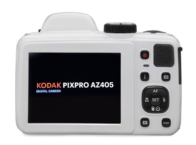 Kodak PIXPRO 20MP Digital Bridge Camera, 40x Optical Zoom, White (AZ405-WH)