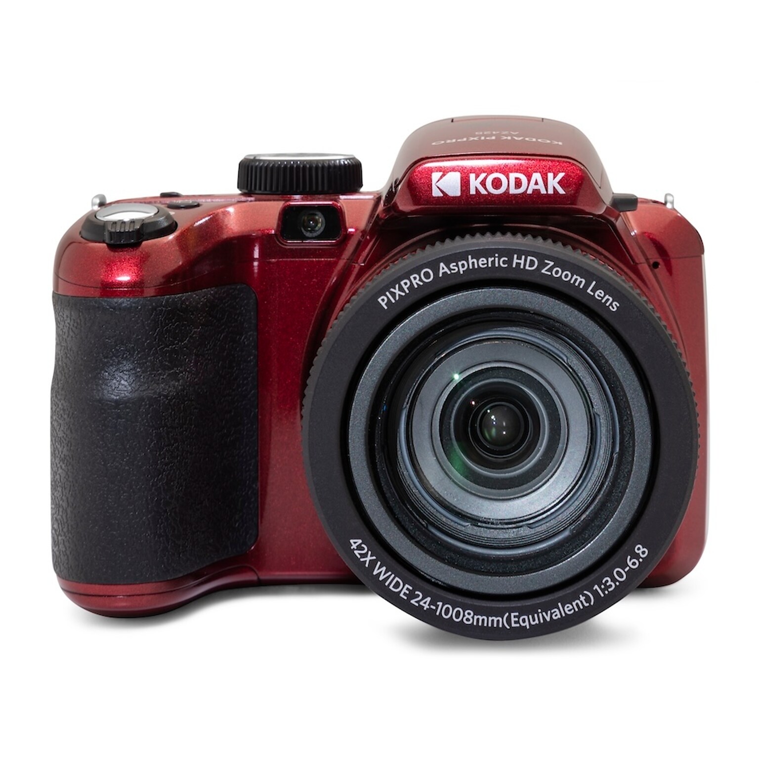 Kodak PIXPRO 20MP Bridge Digital Camera, 42x Optical Zoom, Red (AZ425-RD)