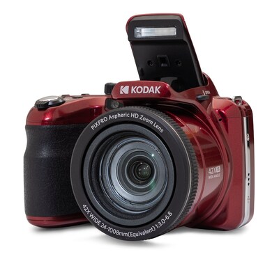 Kodak PIXPRO 20MP Bridge Digital Camera, 42x Optical Zoom, Red (AZ425-RD)