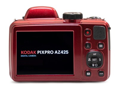 Kodak PIXPRO 20MP Bridge Digital Camera, 42x Optical Zoom, Red (AZ425-RD)