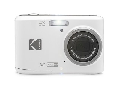 Kodak PIXPRO 16MP Point and Shoot Digital Camera, 4x Optical Zoom, White (FZ45-WH)