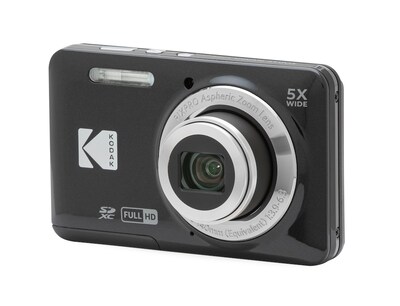 Kodak PIXPRO 16MP Point and Shoot Digital Camera, 5x Optical Zoom, Black (FZ55-BK)