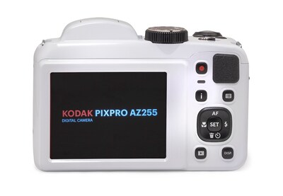 Kodak PIXPRO 16MP Bridge Digital Camera, 25x Optical Zoom, White (AZ255-WH)