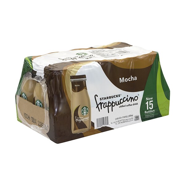 Starbucks Mocha Frappuccino Coffee Drink, 9.5 Oz., 15/Pack (900-00049) |  Quill.com