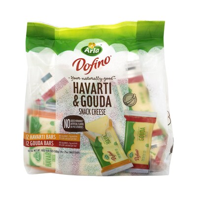 Havarti and Gouda Cheese Snack Bars, 24/Pack (902-00032)