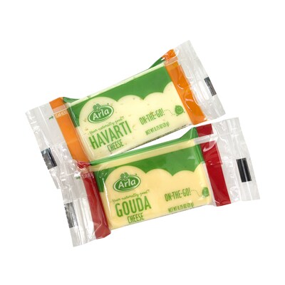 Havarti and Gouda Cheese Snack Bars, 24/Pack (902-00032)
