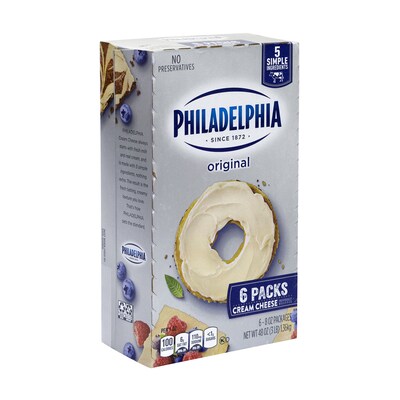 Philadelphia Cream Cheese, 8 oz., 6/Pack (902-00034)