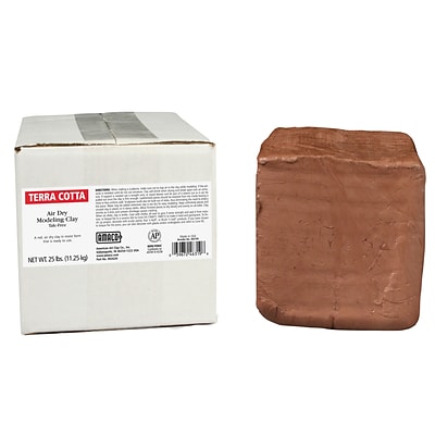 AMACO® Air Dry Modeling Clay, Terra Cotta, 25 lbs. (AMA46319S)
