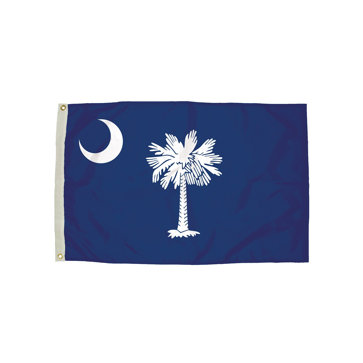 Independence Flag Nylon South Carolina Flag with Heading and Grommets, 3x5 ft (FZ-2392051)