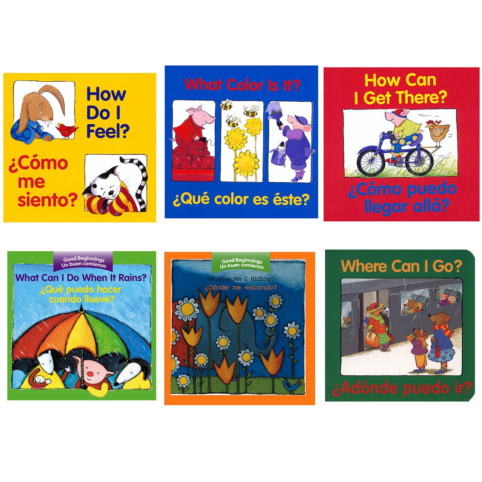 Houghton Mifflin Good Beginnings Bilingual Board Books, Set of 6 (HO-9780544442856)