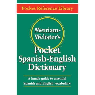 Merriam-Websters Pocket Spanish-English Dictionary (Pocket Reference Library), Paperback (MW-5193)