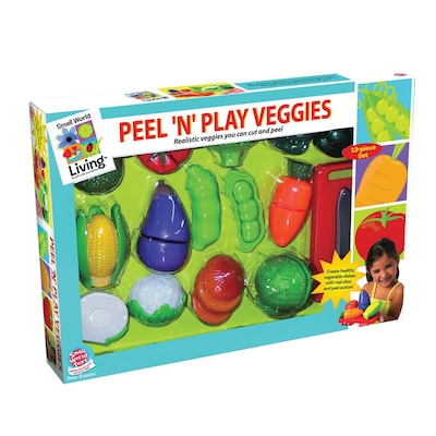 SMALL WORLD TOYS® Peel N Play Veggies, 13 Piece Set (SWT8630103)