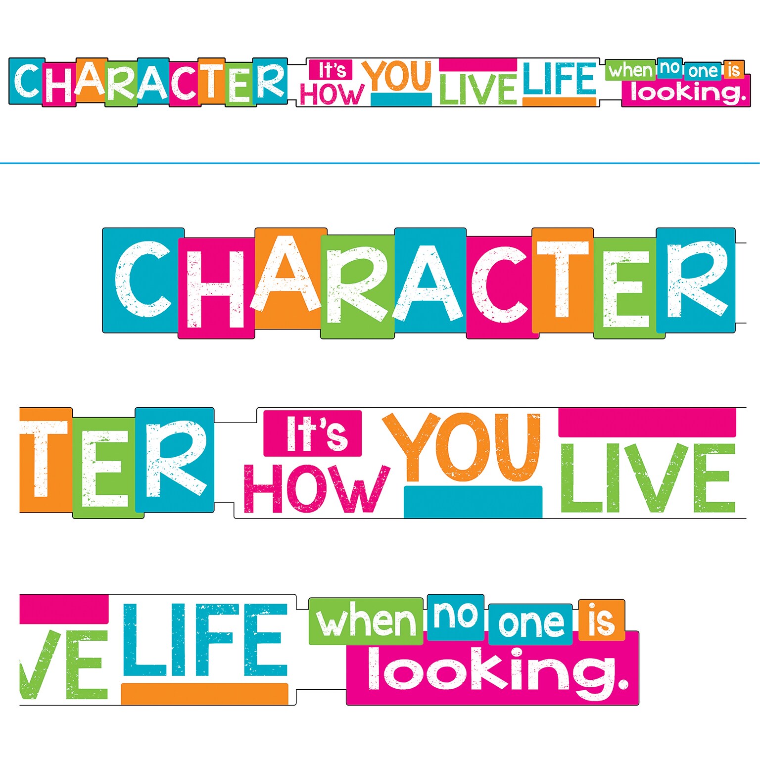 Trend® CHARACTER  Its HOW YOU LIVE... ARGUS® Banners, 10 ft. (T-A25202)