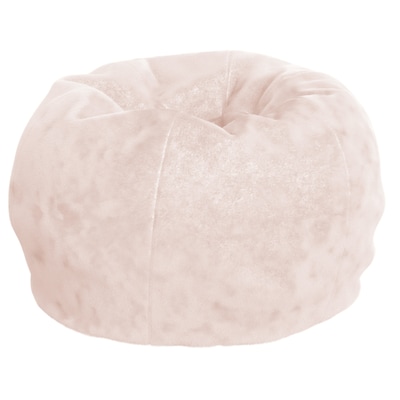 Flash Furniture Dillon Furry Refillable Bean Bag Chair, Blush (DGBEANSMFURBLS)