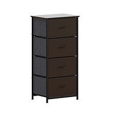 Flash Furniture Harris 4 Drawers Storage Dresser, Black/Brown (WX5L203MDFBKBR)