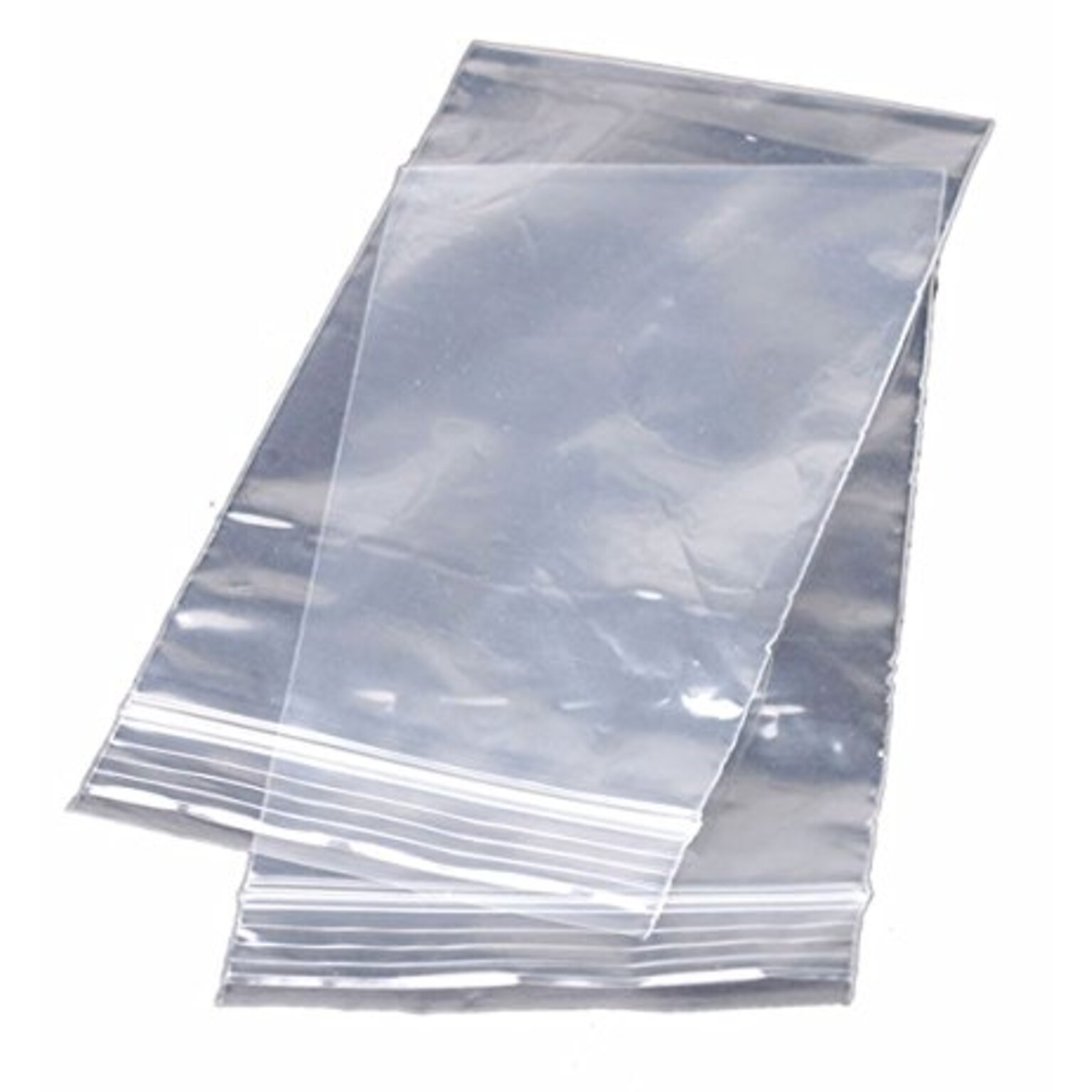 2W x 2L Light-Duty 2-Mil Reclosable Poly Bags, 1000/Carton