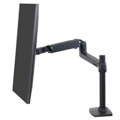 Ergotron LX Desk Monitor Arm, Tall Pole, Black (45-537-224)