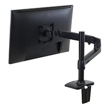 Ergotron LX Desk Monitor Arm, Tall Pole, Black (45-537-224)