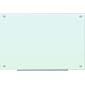 U Brands White Frosted Magnetic Glass Dry Erase Board, Frameless, 35" x 23" (2298U00-01)