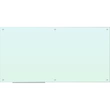U Brands Magnetic Glass Dry Erase Board, 70 x 35, White Frosted Surface, Frameless (2300U00-01)