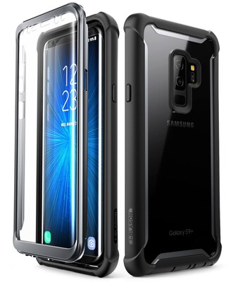 i-Blason Ares Black Rugged Case With Built-in Screen Protector, Black (G-9P-ARES-SP-BK)
