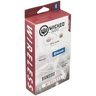 Wicked Audio Bandido Wireless Bluetooth Stereo Headphones, Rose Gold (WI-BT2654)