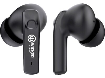 Wicked Audio MOJO 700 Wireless Active Noise Canceling Earbuds, Bluetooth, Black (WITW4750)