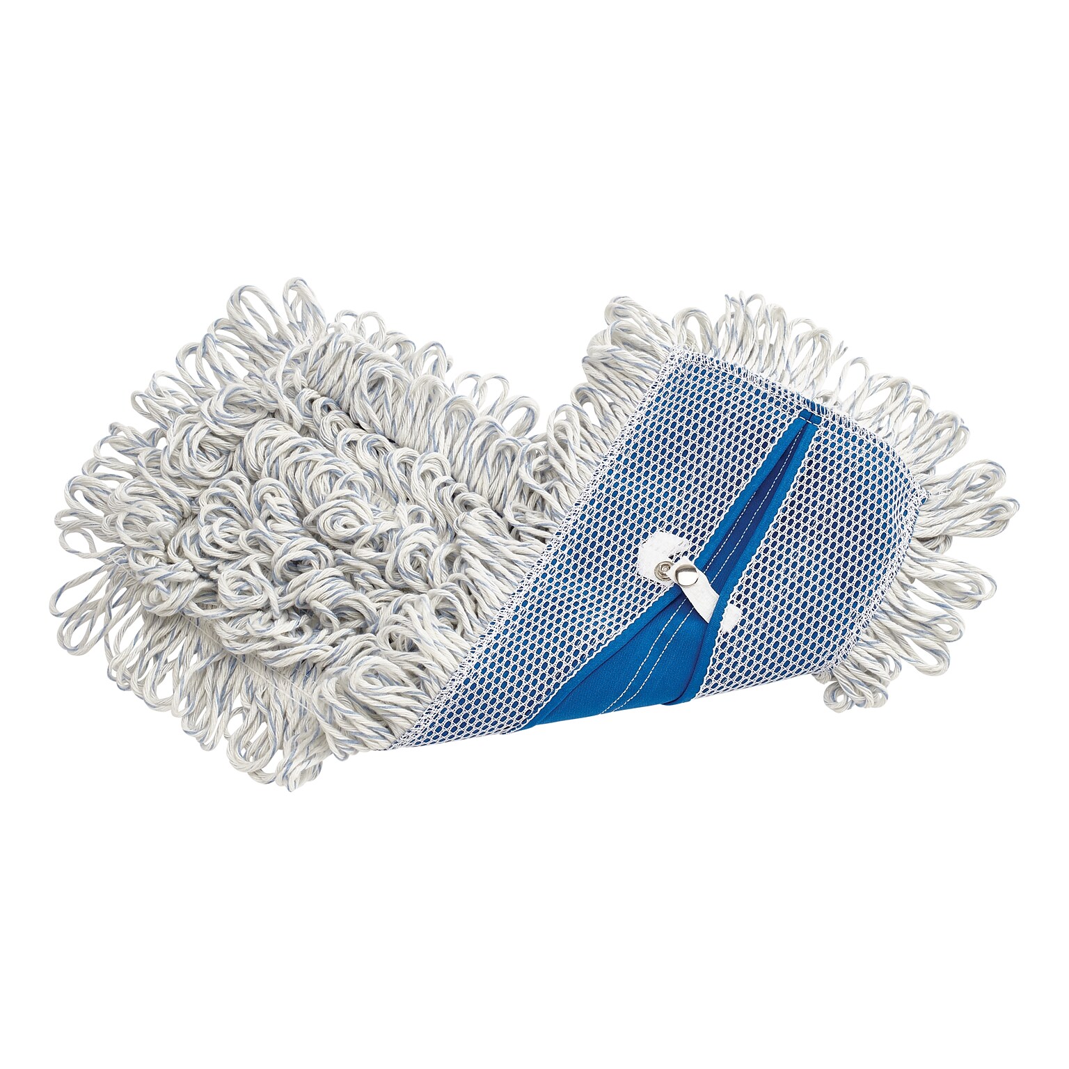 Rubbermaid Commercial Products Microfiber Looped Fringe Finish Mop Pad, 18, White (FGE05200WH00)