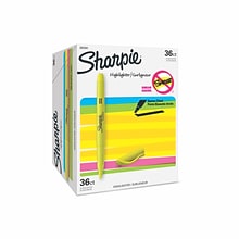 Sharpie Stick Highlighter, Chisel Tip, Yellow, 36/Pack (2003991)