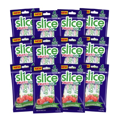 Slice Fruit on the Go Mixed Berry, 1.4 oz, 12/Pack (220-02258)