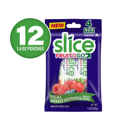 Slice Fruit on the Go Mixed Berry, 1.4 oz, 12/Pack (220-02258)