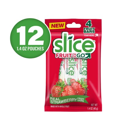 Slice Fruit on the Go Strawberry, 1.4 oz, 12/Pack (220-02259)