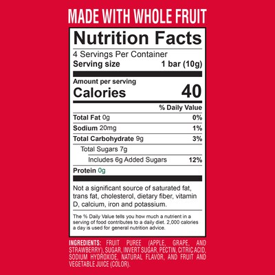 Slice Fruit on the Go Strawberry, 1.4 oz., 12/Pack (220-02259)