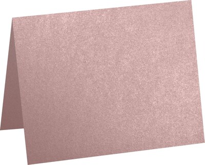 LUX A6 Folded Card (4 5/8 x 6 1/4) 500/Pack, Misty Rose Metallic - Sirio Pearl® (5030-M203-500)