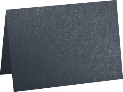 LUX A7 Folded Card (5 1/8 x 7) 1000/Pack, Dorian Gray Metallic - Cocktail® (5040-M220-1000)