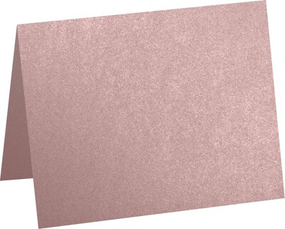 LUX A2 Folded Card (4 1/4 x 5 1/2) 50/Pack, Misty Rose Metallic - Sirio Pearl® (5020-M203-50)