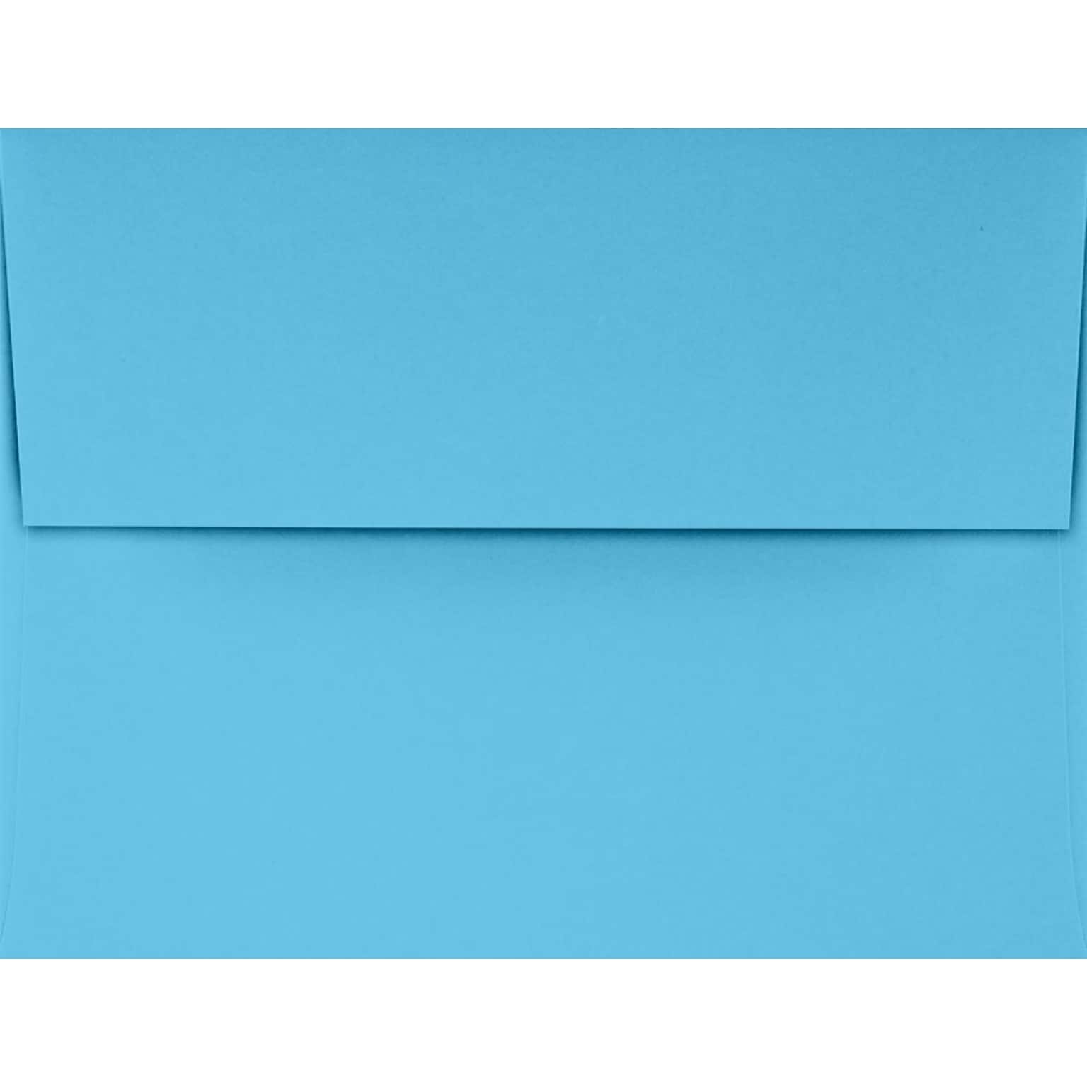 LUX A2 Invitation Envelopes (4 3/8 x 5 3/4) 500/Pack, Bright Blue (4870-BLU-500)