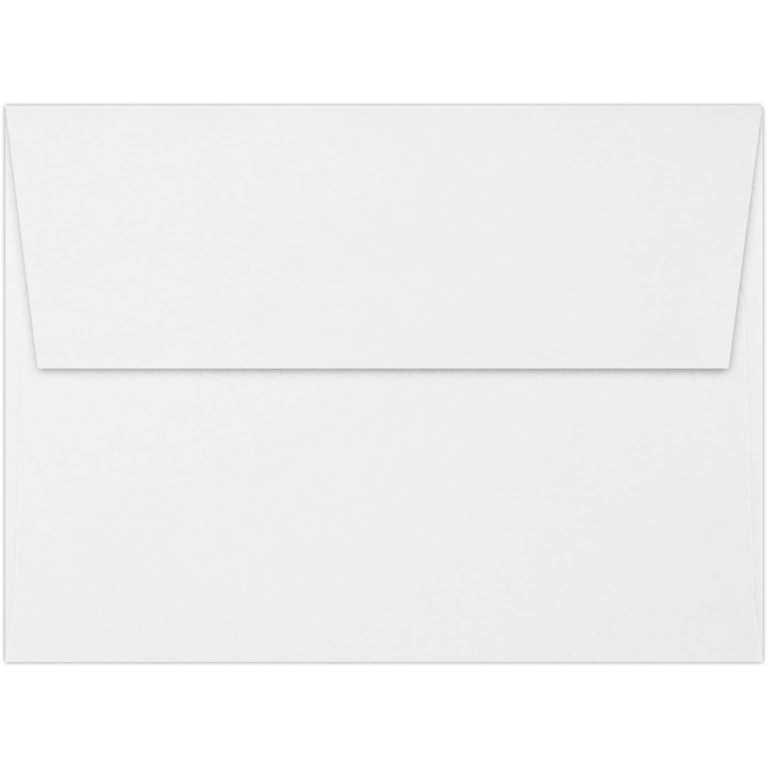 LUX A7 Invitation Envelopes (5 1/4 x 7 1/4) 500/Pack, 70lb. Classic Linen® Solar White (4880-70SWLI-500)