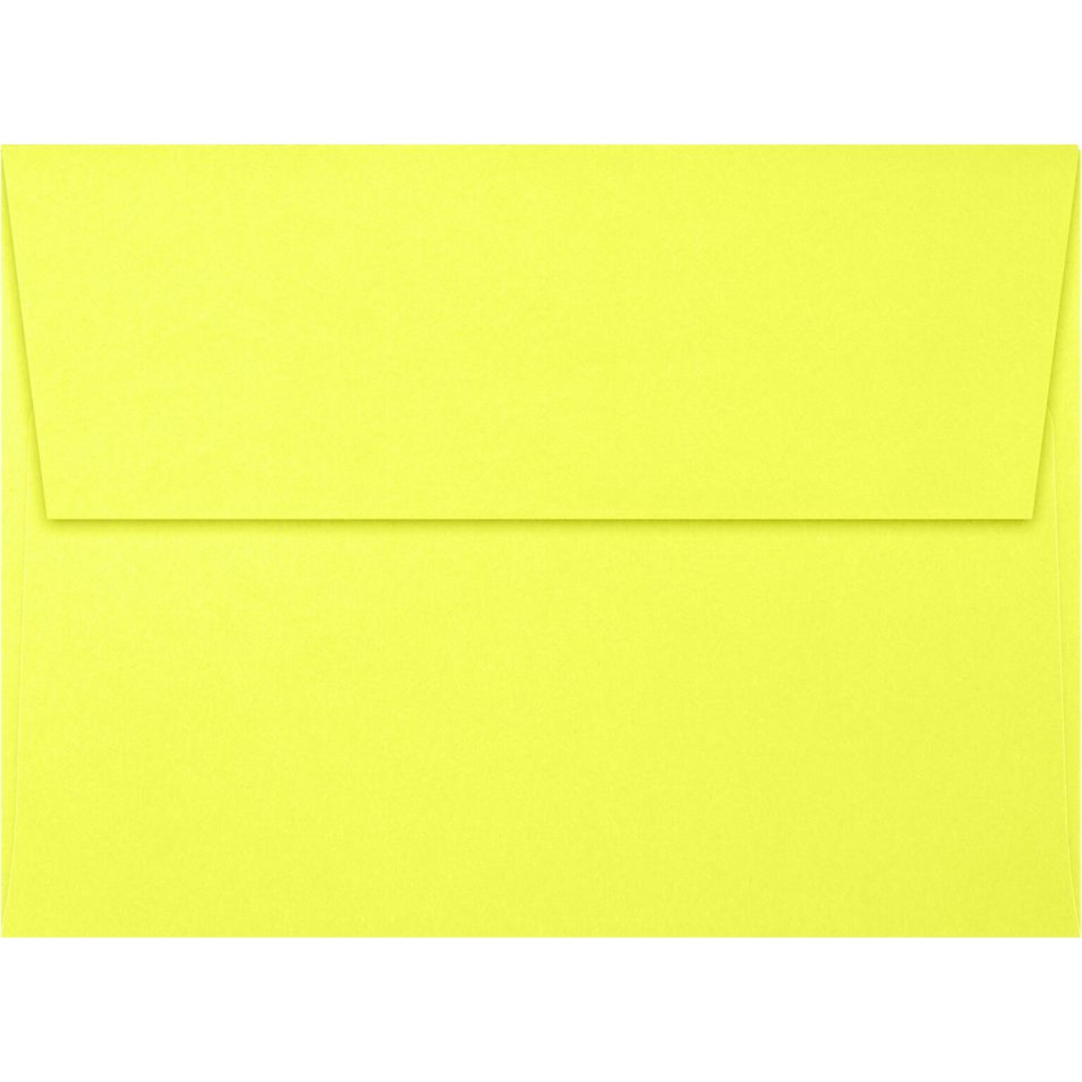 LUX A7 Invitation Envelopes (5 1/4 x 7 1/4) 250/Pack, Electric Yellow (4880-ULEM-250)