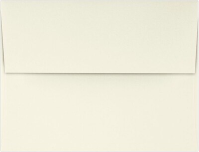 LUX A2 Invitation Envelopes (4 3/8 x 5 3/4) 1000/Pack, 70lb. Classic Linen® Natural White (870-70NWLI-1000)