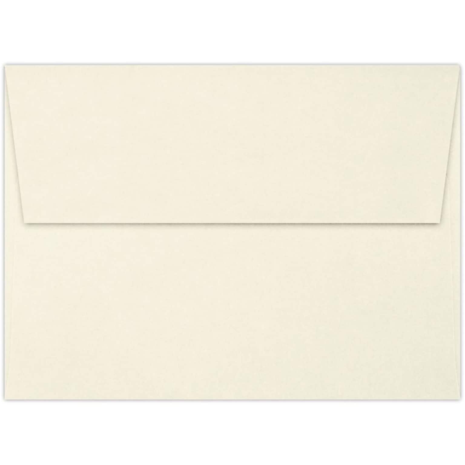 LUX A6 Invitation Envelopes (4 3/4 x 6 1/2) 250/Pack, 70lb. Classic Linen® Natural White (4875-70NWLI-250)