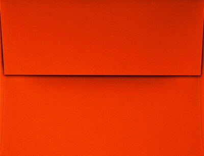 LUX A2 Invitation Envelopes (4 3/8 x 5 3/4) 1000/Pack, Neon Red-Orange (4870-ORA-1000)