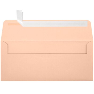JAM Paper Self Seal Business Envelope, 4 1/8 x 9 1/2, Blush Pink, 250 Pack (4860-114-250)