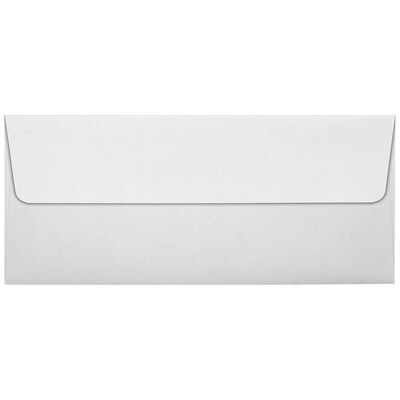 JAM Paper Self Seal Business Envelope, 4 1/8 x 9 1/2, Cotton Gray, 250 Pack (4860-SG-250)