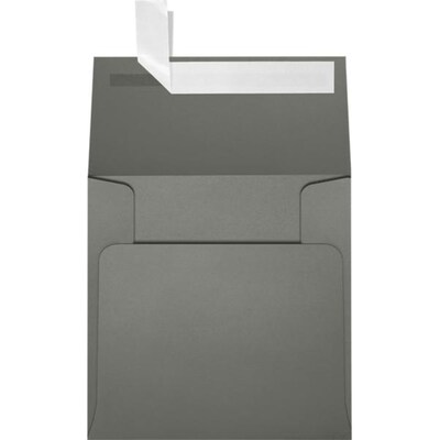 JAM Paper Self Seal Invitation Envelope, 3 1/4 x 3 1/4 , Smoke,  50 Pack, Gray (8503-22-50)