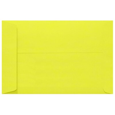 JAM Paper 10 x 13 Open End Envelopes, Citrus Yellow, 500/Pack (4897-L20-500)