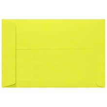 JAM Paper 10 x 13 Open End Envelopes, Citrus Yellow, 500/Pack (4897-L20-500)