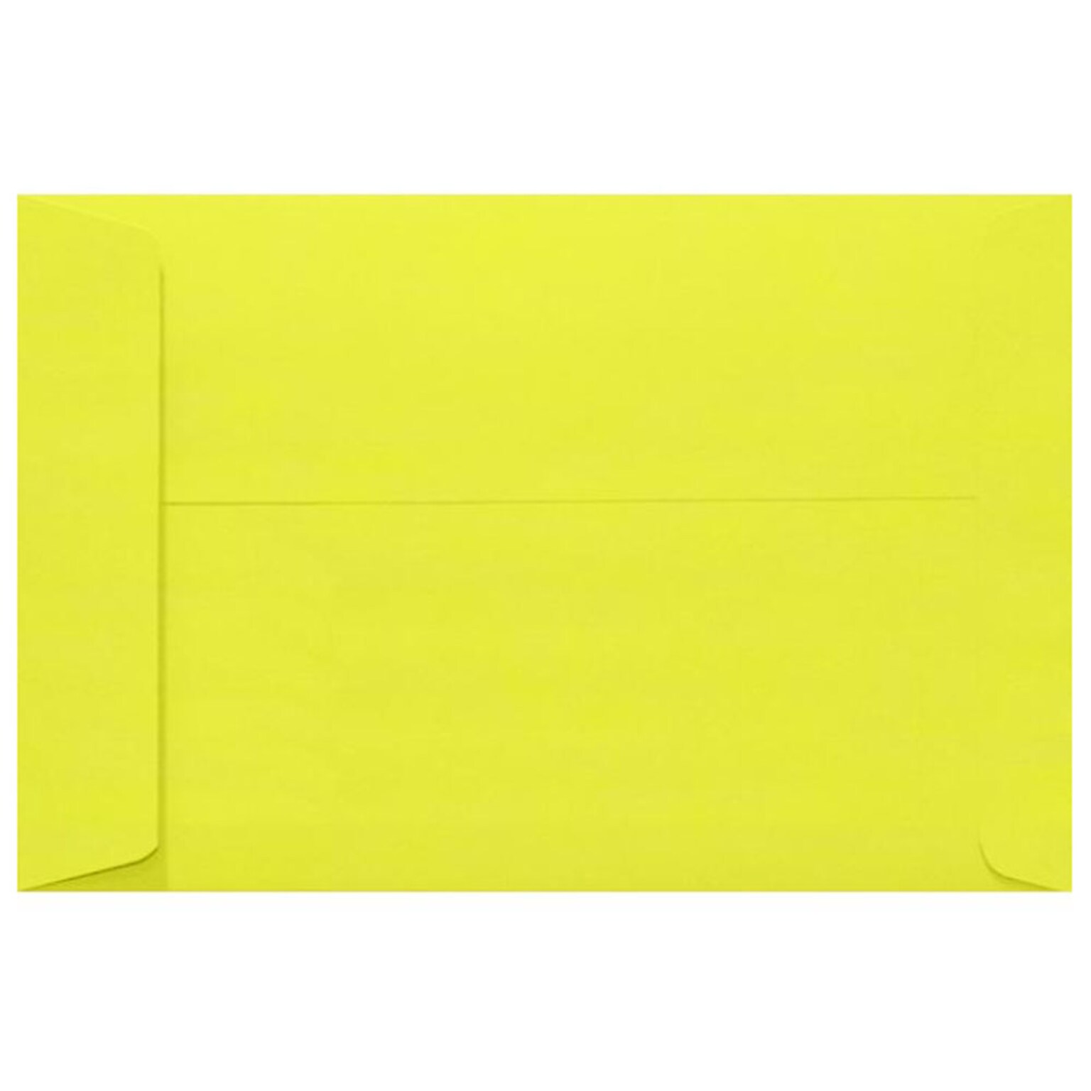 JAM Paper 10 x 13 Open End Envelopes, Citrus Yellow, 500/Pack (4897-L20-500)