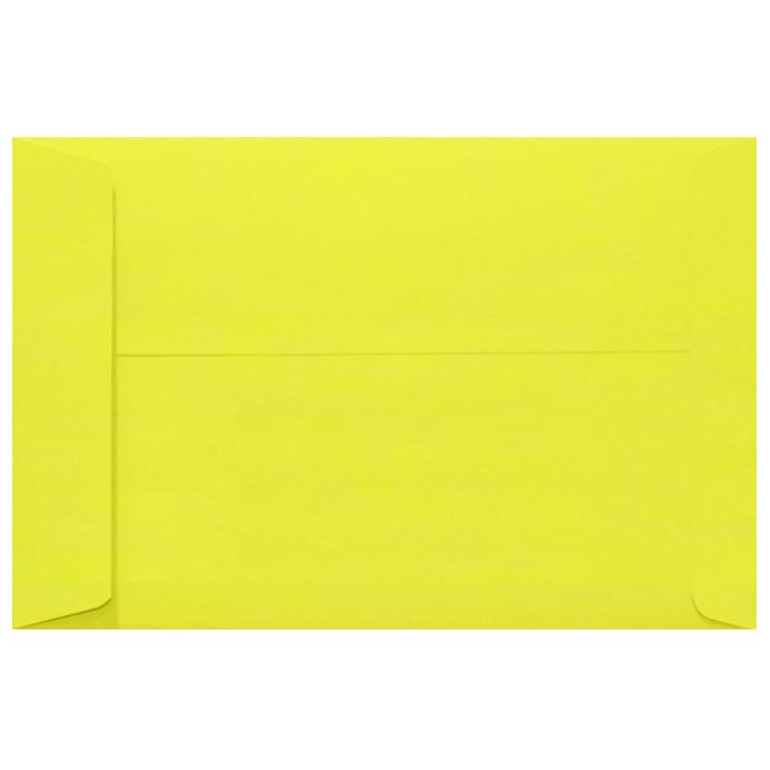 JAM Paper 10 x 13 Open End Envelopes, Citrus Yellow, 500/Pack (4897-L20-500)
